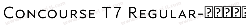 Concourse T7 Regular字体转换